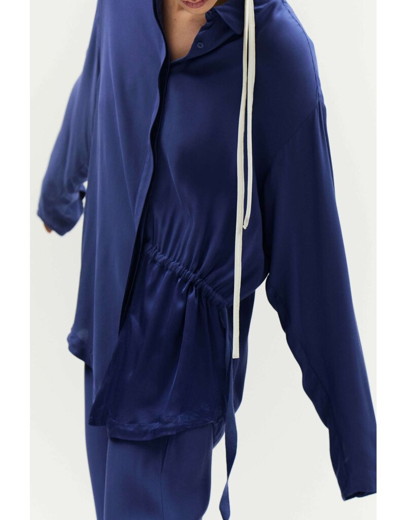 HUMANOID LAINEY BLOUSE IN DARK BLUEBERRY
