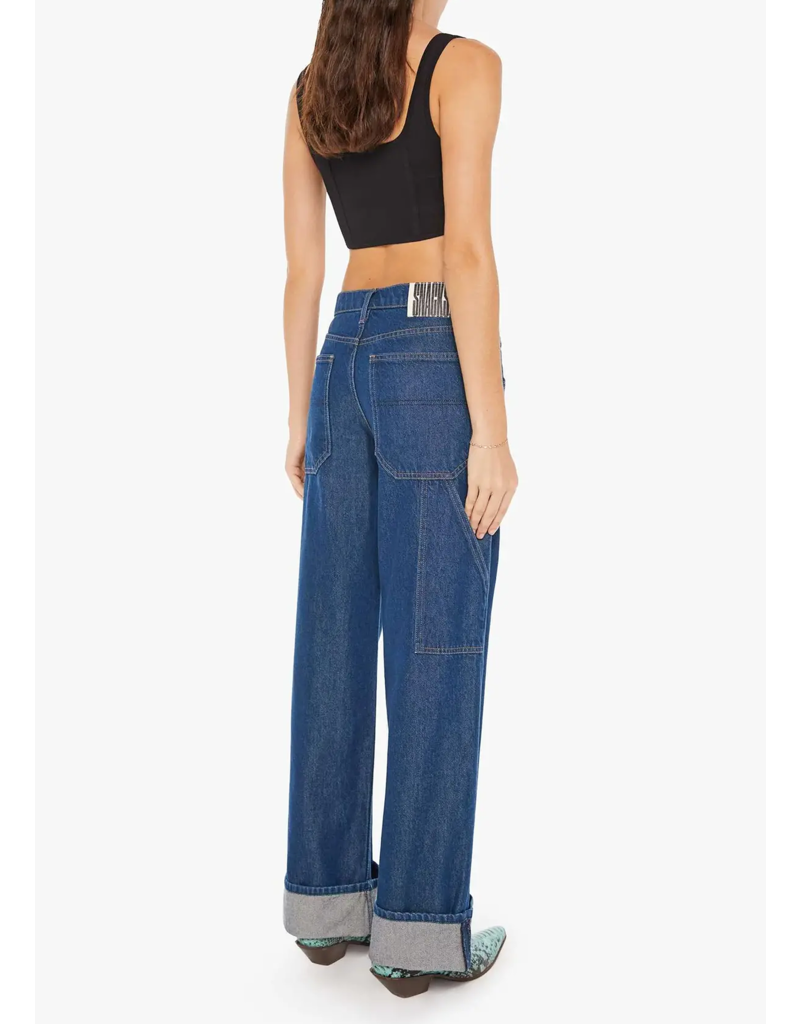 MOTHER DENIM THE SMOOTHIE CARPENTER SNEAK IN CLEAN YOUR PLATE