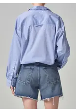 CITIZENS OF HUMANITY KAYLA SHIRT IN BLUE END ON END