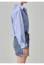 CITIZENS OF HUMANITY KAYLA SHIRT IN BLUE END ON END