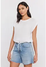 VELVET BY GRAHAM & SPENCER BAYLA LINEN TOP IN WHITE