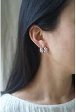 ODETTE PINCH HOOPS IN STERLING