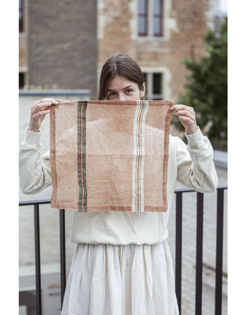 LIBECO LINEN MOJAVE NAPKIN IN STRIPE