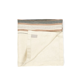 LIBECO LINEN GYPSUM NAPKIN IN STRIPE