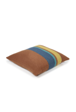 LIBECO LINEN REDWOOD PILLOW COVER IN STRIPE