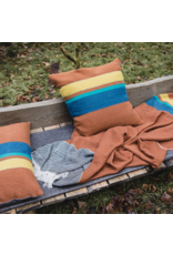 LIBECO LINEN REDWOOD PILLOW COVER IN STRIPE