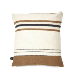 LIBECO LINEN FOUNDRY PILLOW COVER IN BEESWAX STRIPE