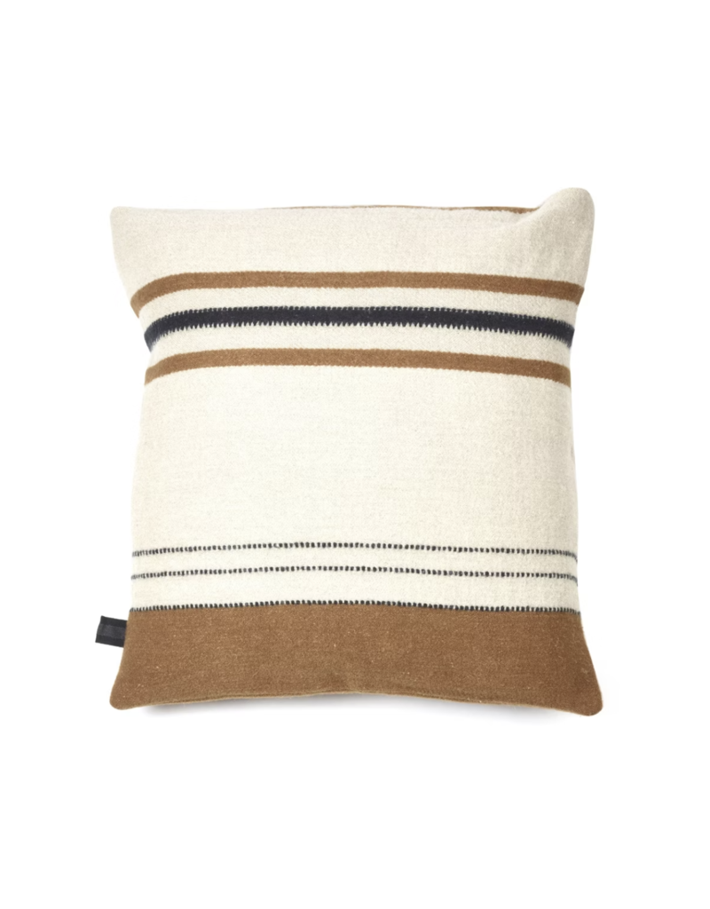 LIBECO LINEN FOUNDRY PILLOW COVER IN BEESWAX STRIPE