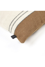 LIBECO LINEN FOUNDRY PILLOW COVER IN BEESWAX STRIPE