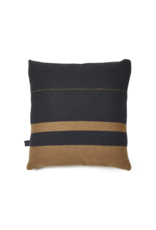 LIBECO LINEN OSCAR PILLOW COVER IN BLACK STRIPE