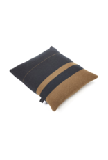 LIBECO LINEN OSCAR PILLOW COVER IN BLACK STRIPE