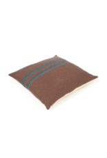 LIBECO LINEN JUNIPER PILLOW COVER IN LEATHER
