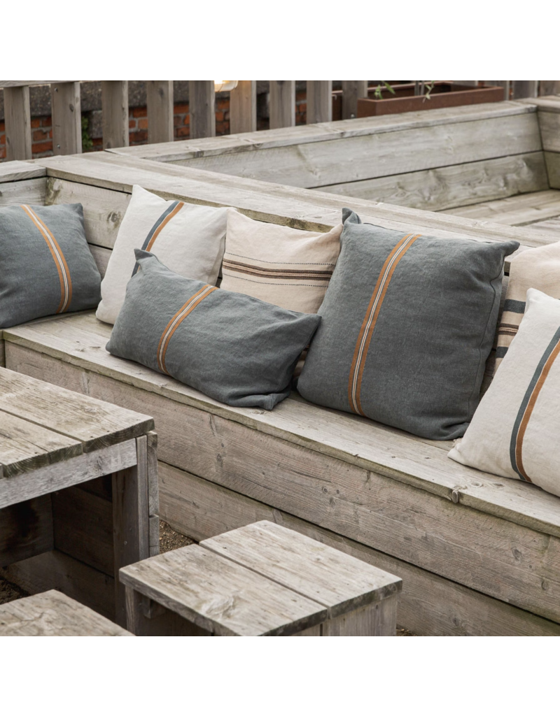 LIBECO LINEN ATLAS PILLOW COVER IN RIVER