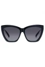 LE SPECS VAMOS SUNGLASSES IN BLACK + SMOKE