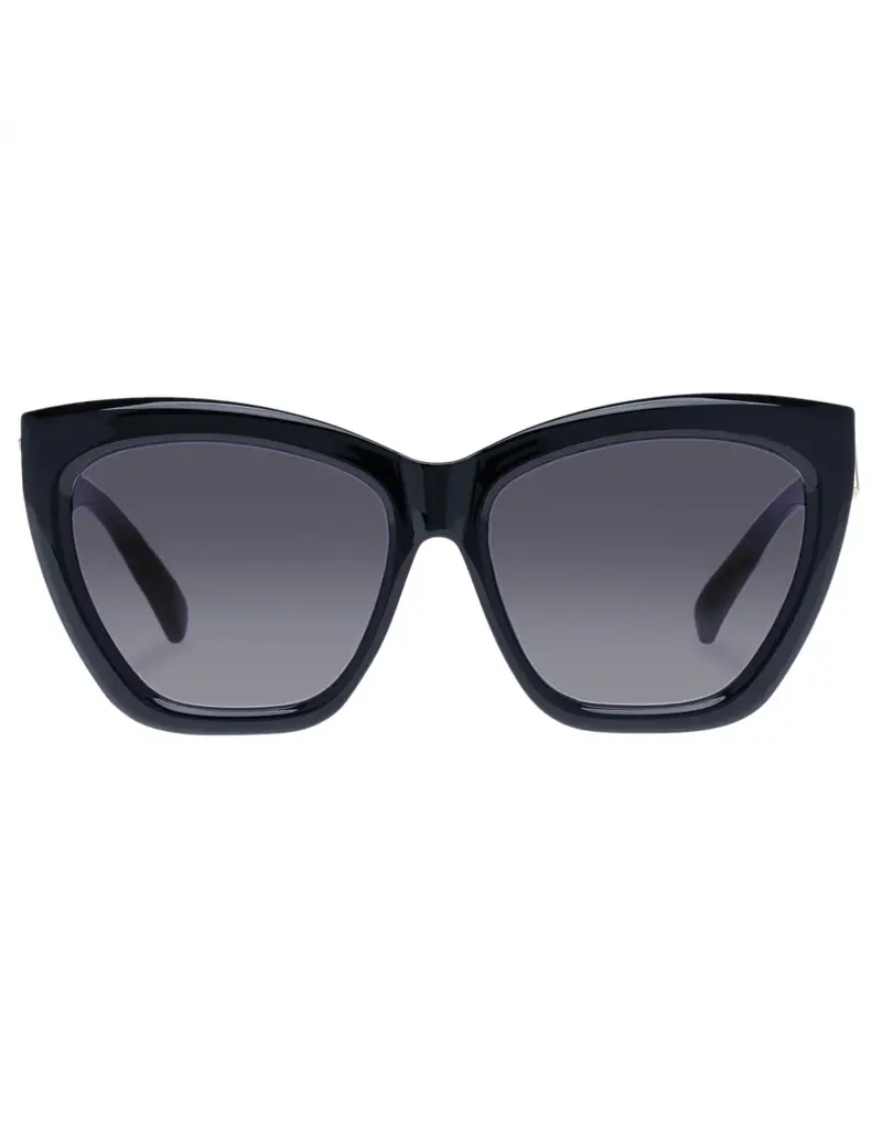 LE SPECS VAMOS SUNGLASSES IN BLACK + SMOKE