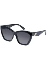 LE SPECS VAMOS SUNGLASSES IN BLACK + SMOKE