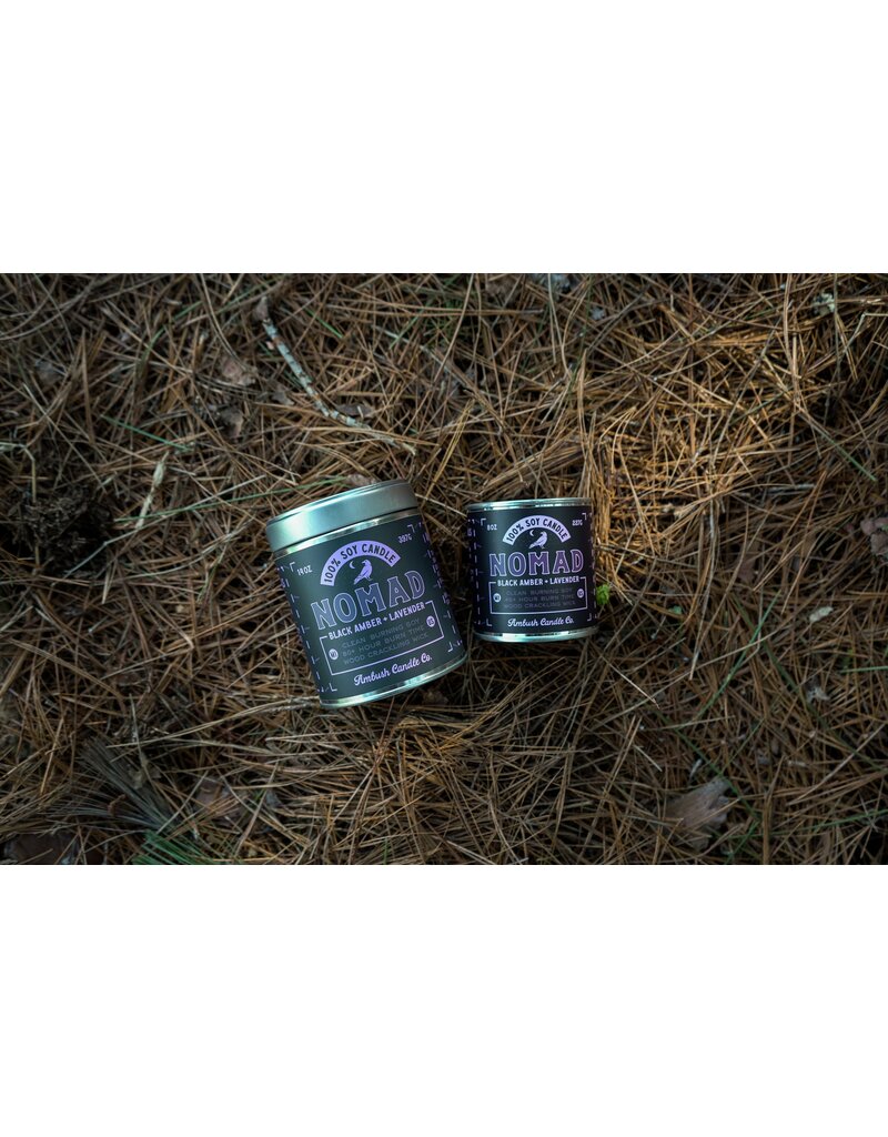 AMBUSH CANDLE CO. NOMAD | BLACK AMBER + LAVENDER 14 OZ SOY CANDLE