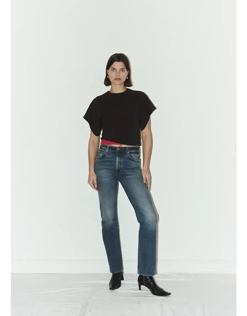CITIZENS OF HUMANITY FIORA ORIGAMI TEE IN CLOVE