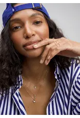 ADINA REYTER TINY PAVE MARINER NECKLACE