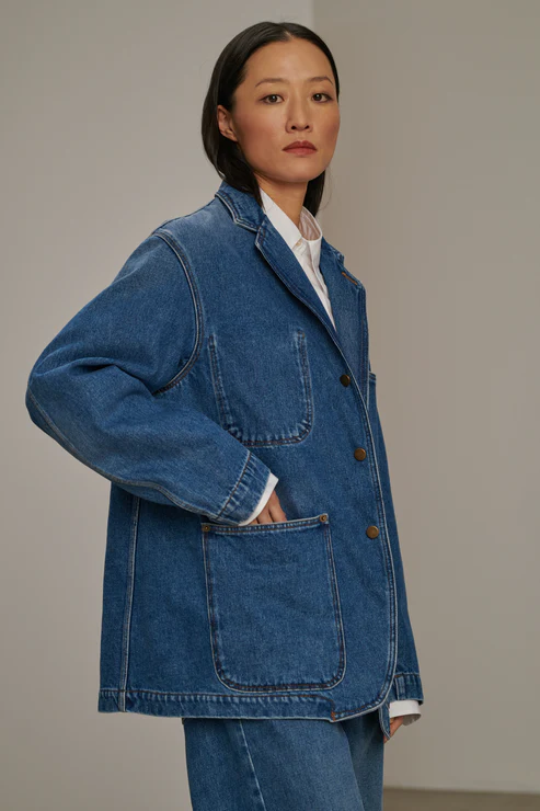 SOEUR CHARLIZE JACKET IN BLEU