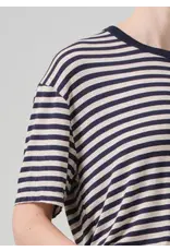 CITIZENS OF HUMANITY ELISABETTA RELAXED TEE IN NAVY STRIPE