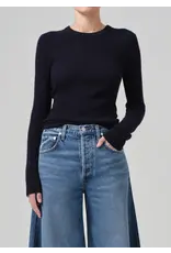 CITIZENS OF HUMANITY ALESSIA CREWNECK SWEATER IN NAVY
