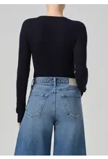 CITIZENS OF HUMANITY ALESSIA CREWNECK SWEATER IN NAVY