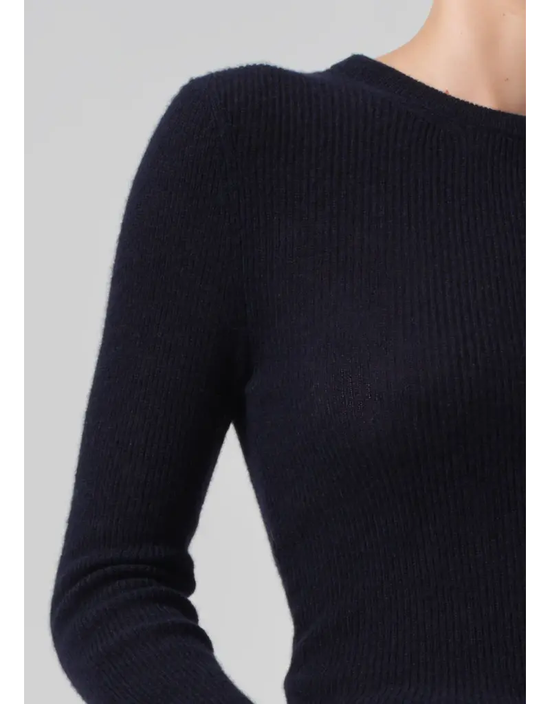 CITIZENS OF HUMANITY ALESSIA CREWNECK SWEATER IN NAVY