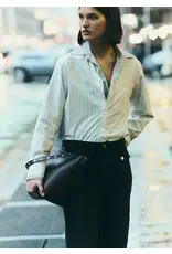 CITIZENS OF HUMANITY FINO CROPPED SHIRT IN CLOVE STRIPE