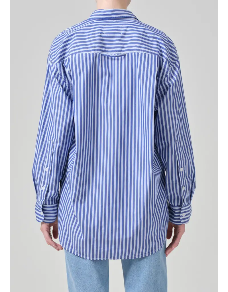 CITIZENS OF HUMANITY KAYLA SHIRT IN MESA STRIPE