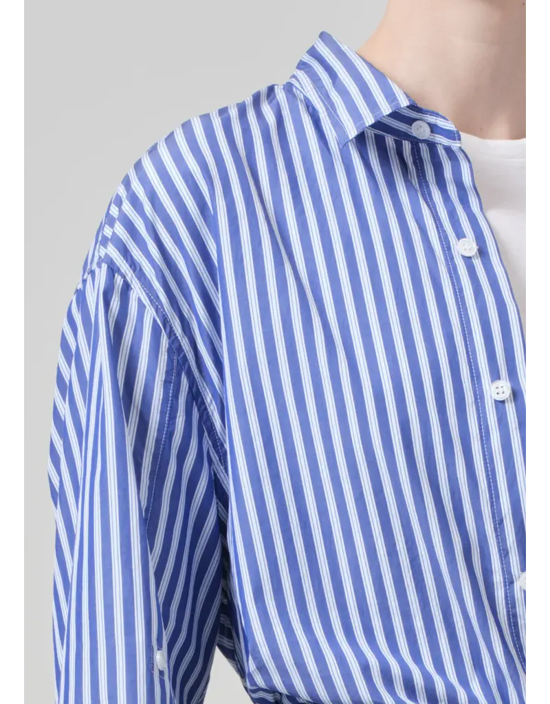 CITIZENS OF HUMANITY KAYLA SHIRT IN MESA STRIPE