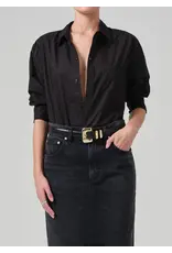CITIZENS OF HUMANITY KAYLA SHRUNKEN SHIRT IN BLACK