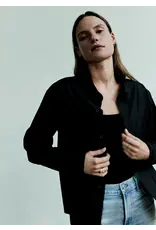 CITIZENS OF HUMANITY KAYLA SHRUNKEN SHIRT IN BLACK