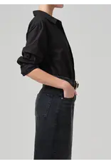 CITIZENS OF HUMANITY KAYLA SHRUNKEN SHIRT IN BLACK