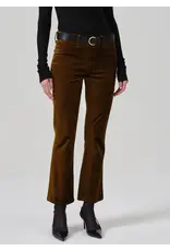 CITIZENS OF HUMANITY ISOLA CROPPED VELVET TROUSER IN GOLDEN