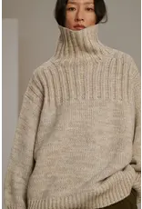 SOEUR BASQUE SWEATER IN GRIS + ECRU