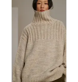 SOEUR BASQUE SWEATER IN GRIS + ECRU