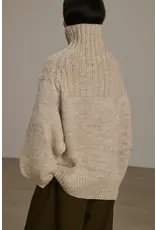 SOEUR BASQUE SWEATER IN GRIS + ECRU