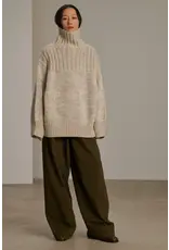 SOEUR BASQUE SWEATER IN GRIS + ECRU