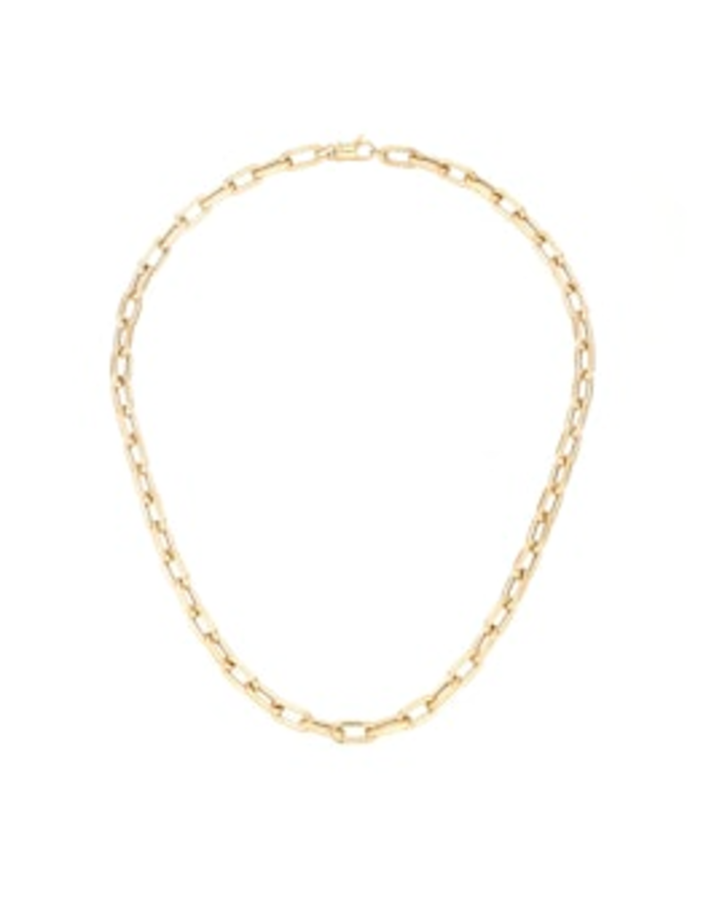 ADINA REYTER 5.3MM WIDE 16" ITALIAN CHAIN LINK NECKLACE 14K