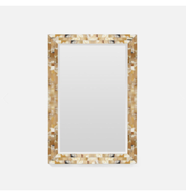 BOWEN MIRROR 26"X38" NATURAL HORN