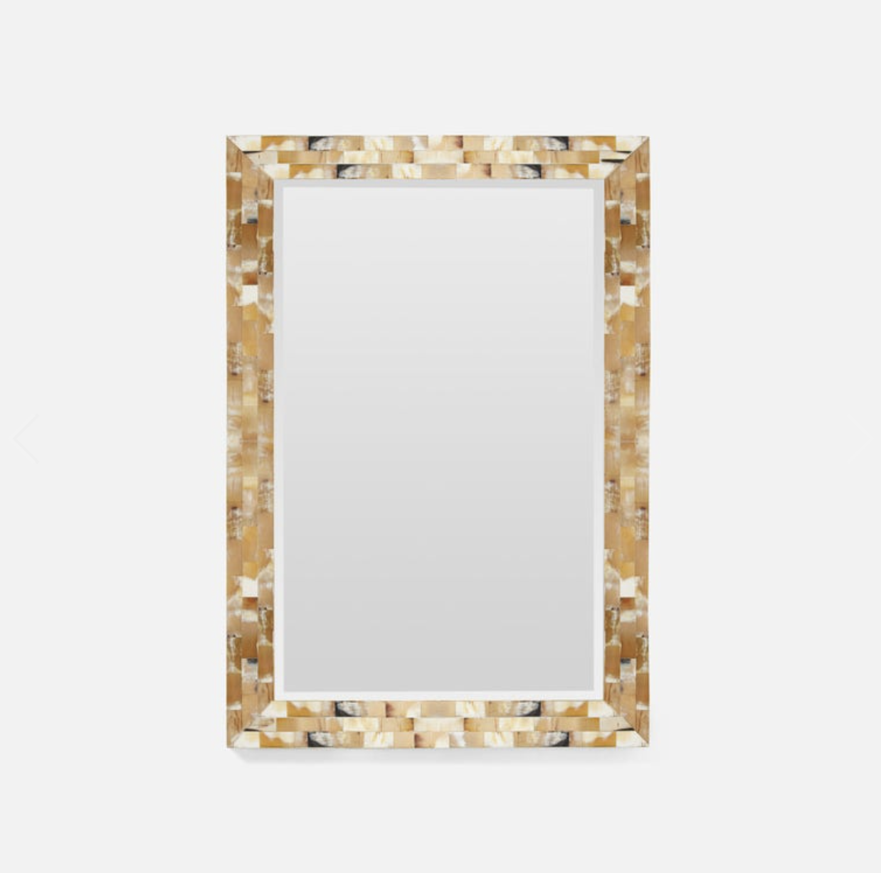BOWEN MIRROR 26"X38" NATURAL HORN