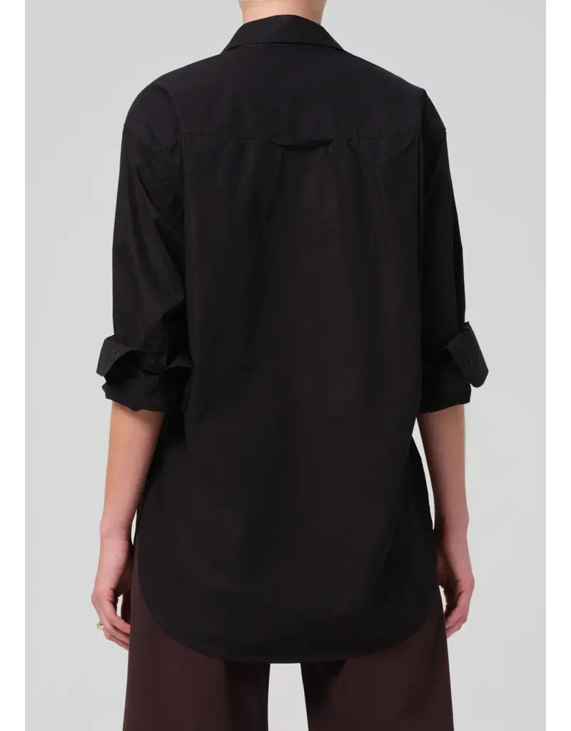 CITIZENS OF HUMANITY KAYLA SHIRT IN BLACK