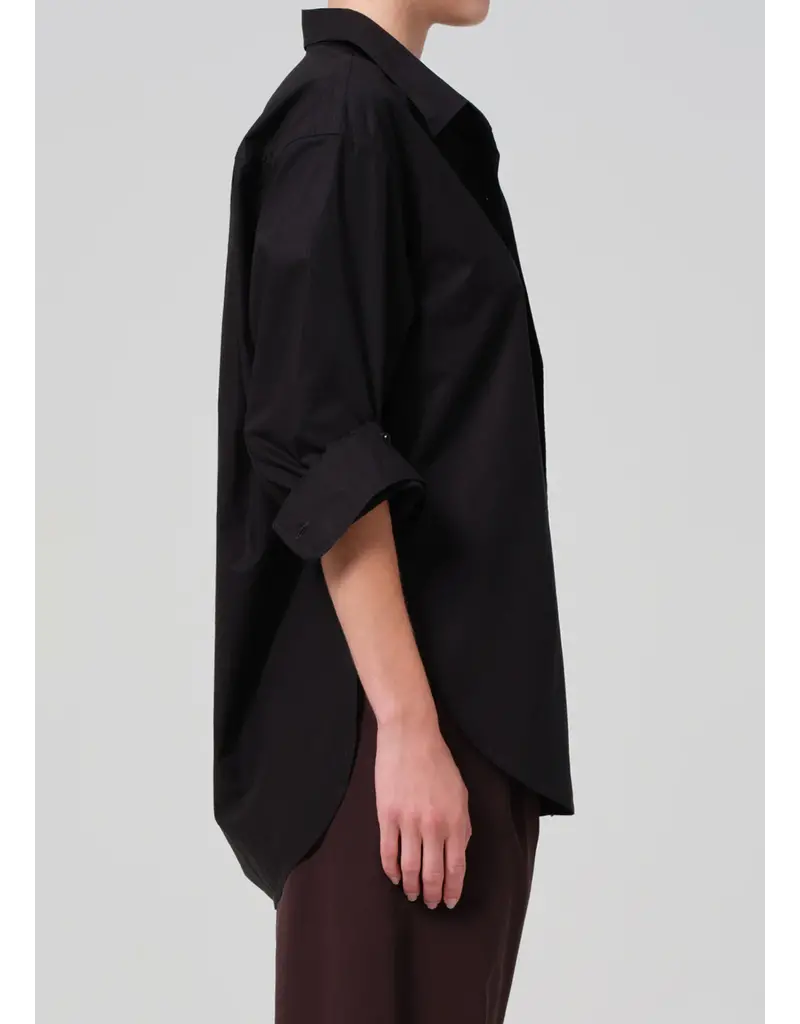 CITIZENS OF HUMANITY KAYLA SHIRT IN BLACK