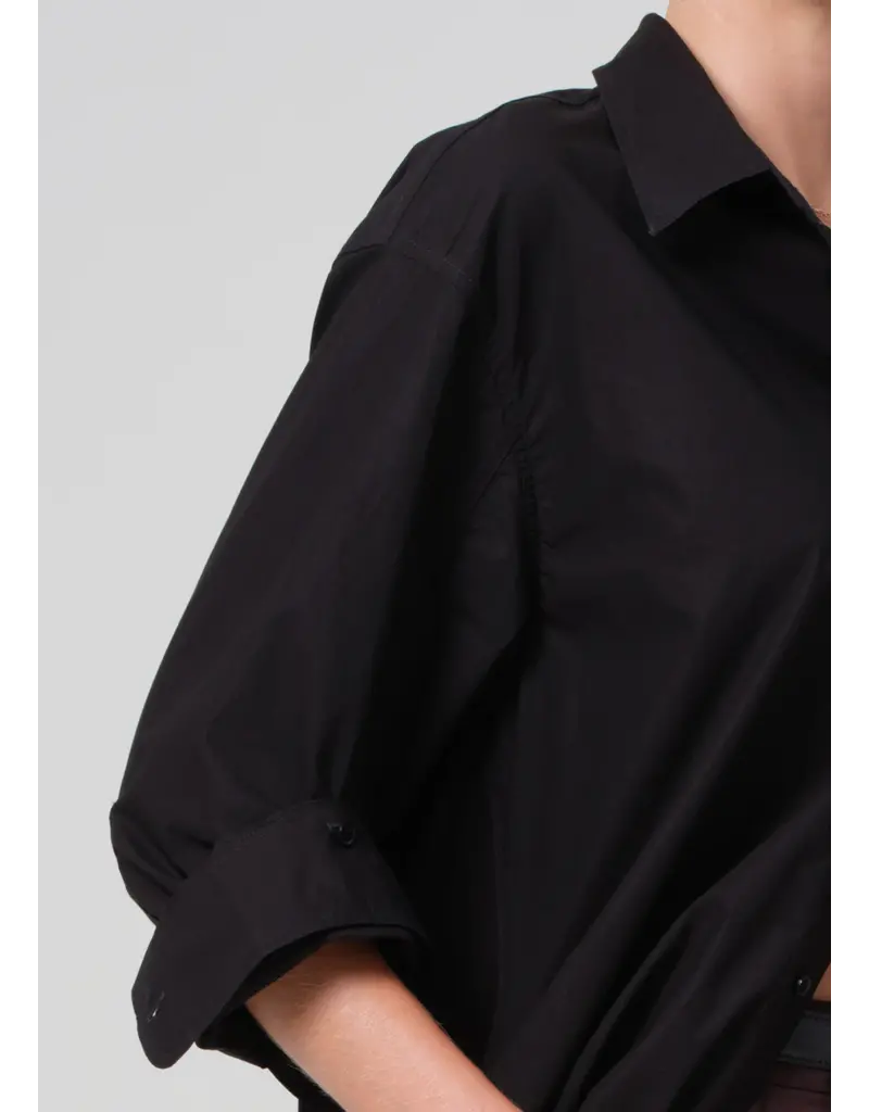 CITIZENS OF HUMANITY KAYLA SHIRT IN BLACK