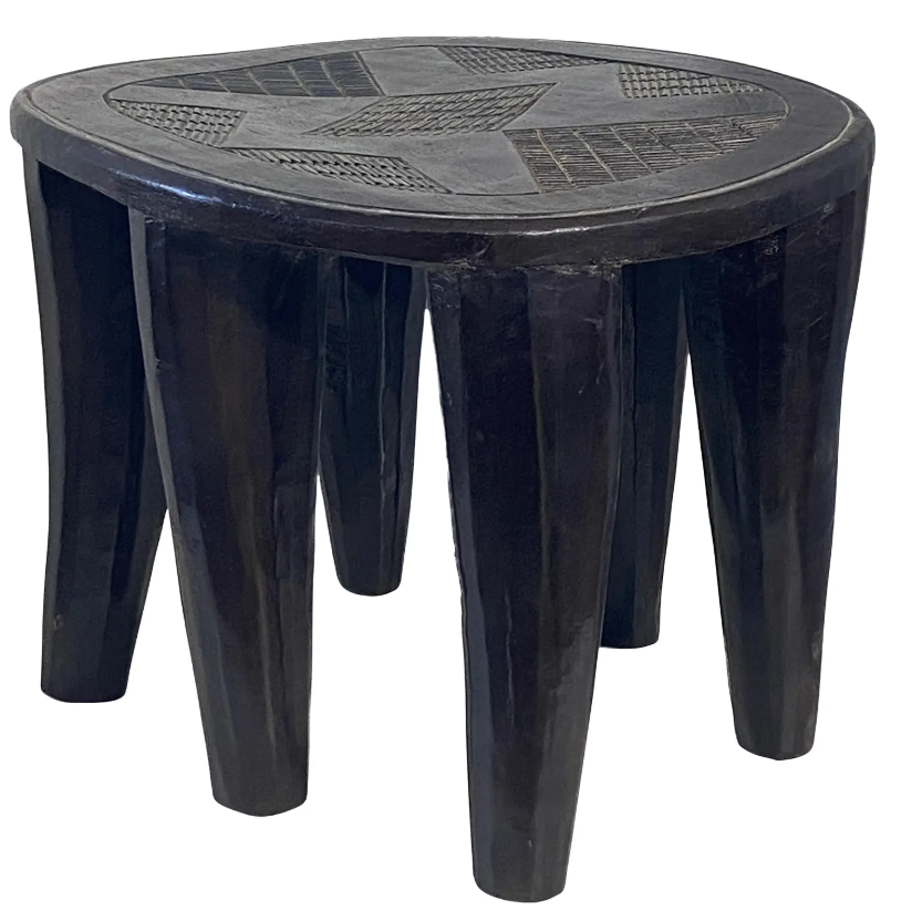 ANTIQUE SIX LEGGED NIGERIAN NUPE STOOL