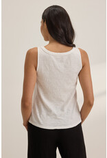 VELVET BY GRAHAM & SPENCER AYA TANK IN WHITE
