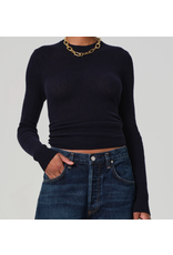 CITIZENS OF HUMANITY ALESSIA CREWNECK SWEATER IN NAVY
