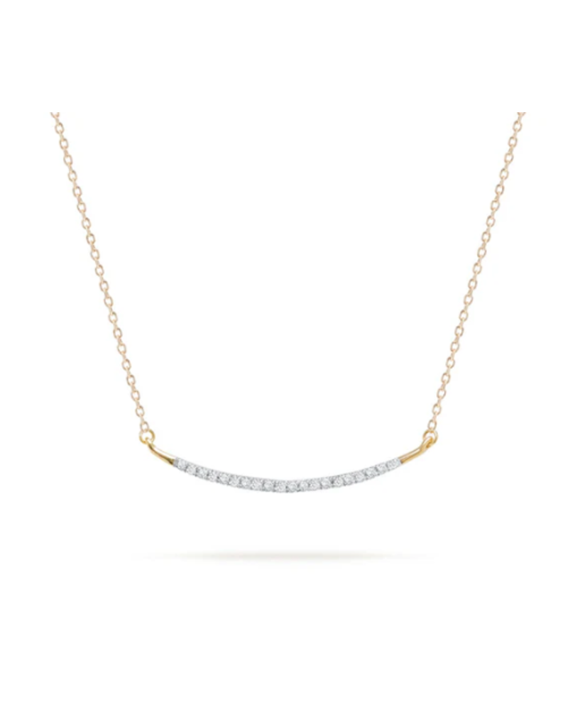 ADINA REYTER LARGE PAVÉ CURVED NECKLACE