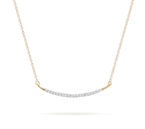 ADINA REYTER LARGE PAVÉ CURVED NECKLACE